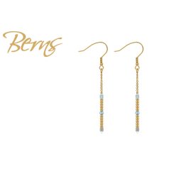 R34546 EARRINGS CLAT AQUA.SH GO