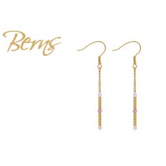 R34548 EARRINGS CLAT RPEACH.SH GO