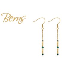 R34549 EARRINGS CLAT EMERALD GO