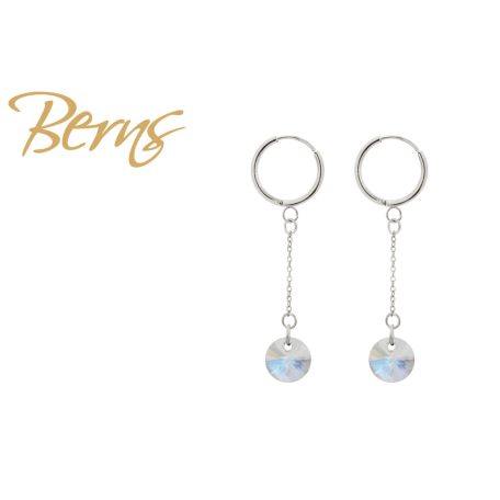 R34559 EARRINGS SELENA CRY.SH SS