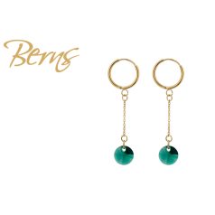 R34563 EARRINGS SELENA EMERALD GO