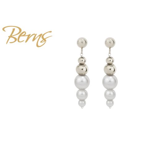 R34565 EARRINGS BIANCA WHITE SS