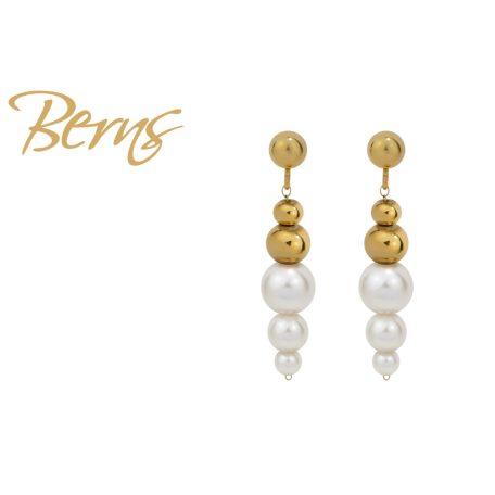 R34566 EARRINGS BIANCA WHITE GO