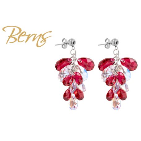R34578 EARRINGS VINEA SCARLET SS