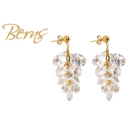 R34583 EARRINGS VINEA CRY.SH GO