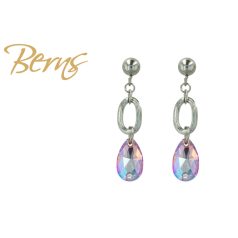 R34587 EARRINGS LUNEL LTROSE.SH SS