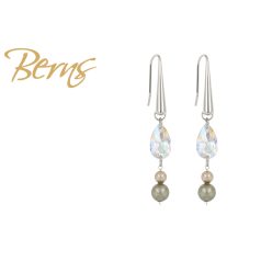R34600 EARRINGS ESSENCE PGREEN-CRY.SH SS