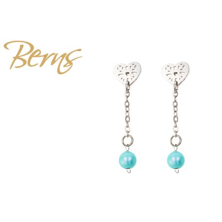 R34607 EARRINGS FAYE I.LTTURQUISE SS