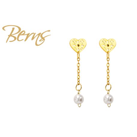 R34613 EARRINGS FAYE WHITE GO