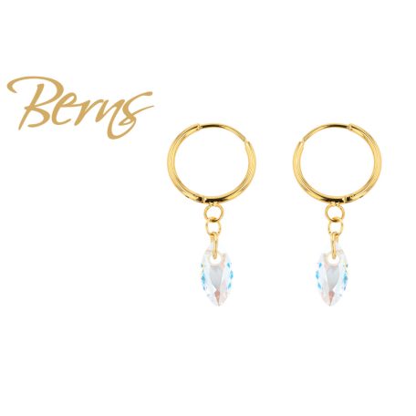 R34630 EARRINGS MARION CRY.SH GO