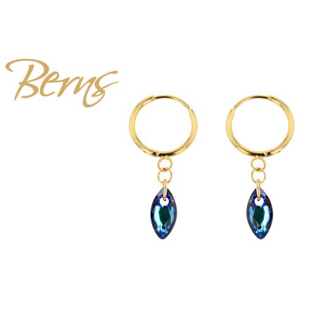 R34633 EARRINGS MARION BBLUE GO