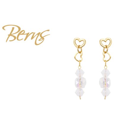 R34654 EARRINGS BELLINA WH.OPAL.SH GO