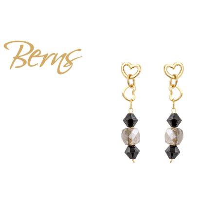 R34655 EARRINGS BELLINA JET GO