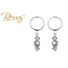 R34677 EARRINGS CASCADE BLACK SS