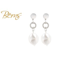 R34697 EARRINGS PEARLIS WHITE SS