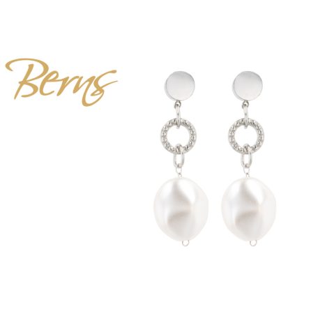 R34697 EARRINGS PEARLIS WHITE SS