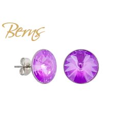 R34700 EARRINGS GALAXY I-EVIOLET 12MM SS