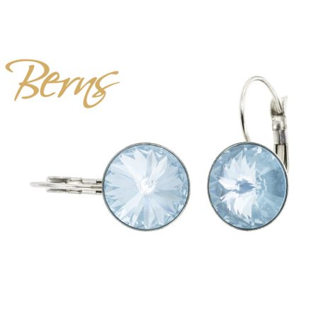 R34711 EARRINGS FR. GALAXY L-PBLUE 12MM SS