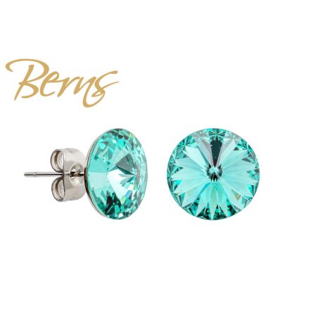 R34720 EARRINGS GALAXY CARIB.GREEN 10MM