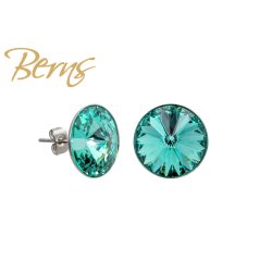 R34721 EARRINGS GALAXY CARIB.GREEN 14MM SS