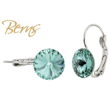 R34722 EARRINGS FR. GALAXY CARIB.GREEN 10MM