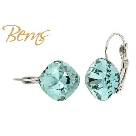 R34729 EARRINGS FR. YLI CARIB.GREEN 12MM SS