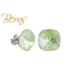 R34743 EARRINGS YLA L-PGREEN 12MM SS