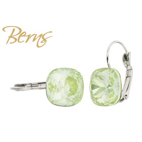 R34745 EARRINGS FR. YLA L-PGREEN 12MM SS