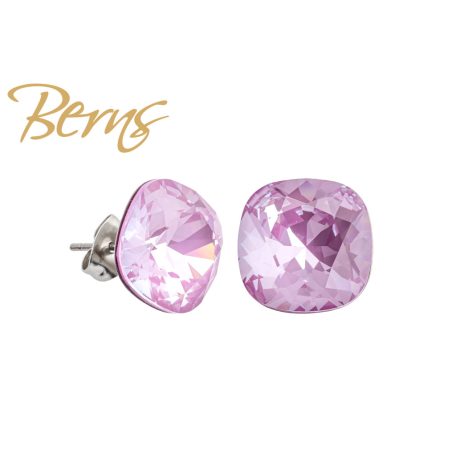 R34749 EARRINGS YLA L-PPURPLE 12MM SS