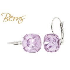 R34751 EARRINGS FR. YLA L-PPURPLE 12MM SS