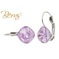 R34752 EARRINGS FR. YLI L-PPURPLE 10MM SS