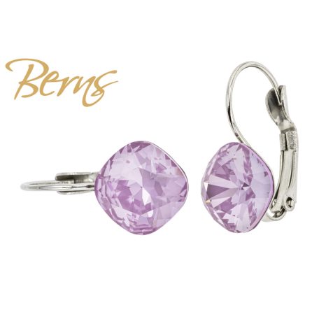 R34752 EARRINGS FR. YLI L-PPURPLE 10MM SS