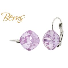 R34753 EARRINGS FR. YLI L-PPURPLE 12MM SS