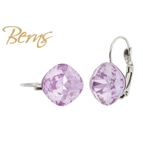 R34753 EARRINGS FR. YLI L-PPURPLE 12MM SS