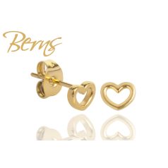 R39001 EARRINGS CLEAR  HEART FRAME GO