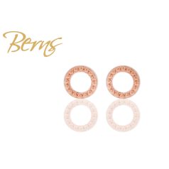 R39012 EARRINGS "CLEAR"   ROUND W. DOTS  RS