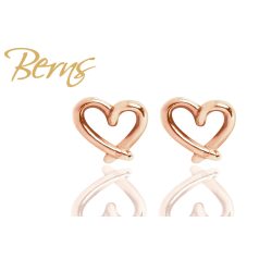 R39022 EARRINGS "CLEAR"   HEART BOW  RG